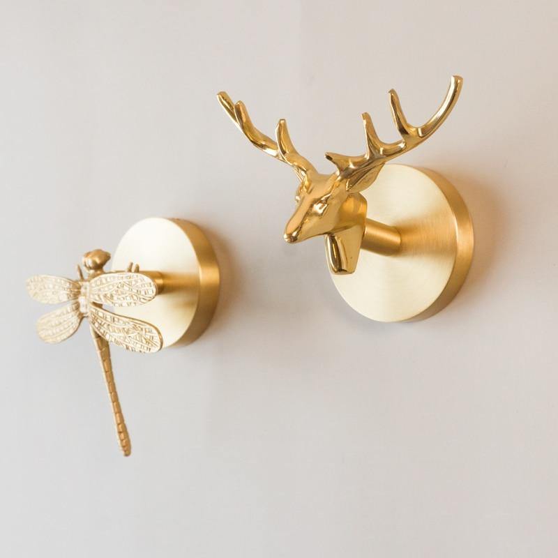 BRASSBEAST – Decorative Brass Animal Coat Rack with Gold Finish