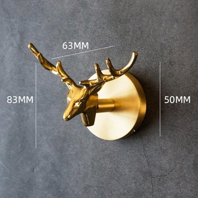 BRASSBEAST – Decorative Brass Animal Coat Rack with Gold Finish