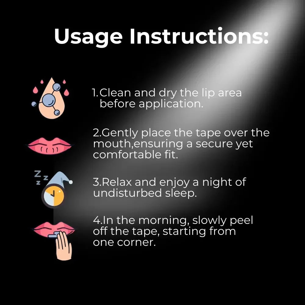 BREATHCALM – Gentle Sleep Strips Mouth Tape for Sleep, Anti-Snoring Solution