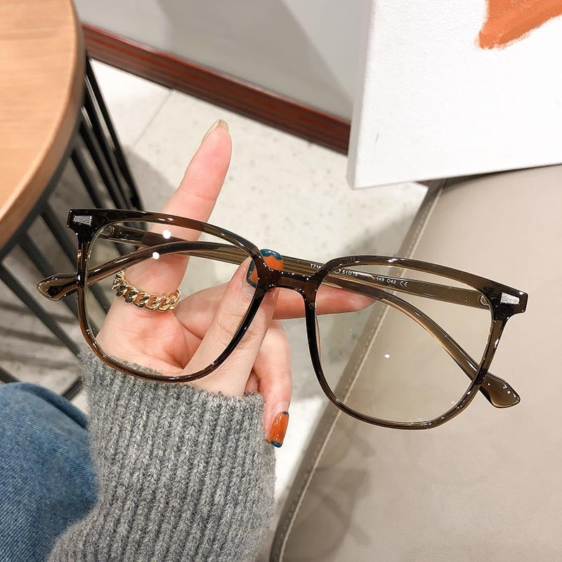 Optimized Product Title: Unisex Myopia Prescription Glasses with Blue Light Blocking Lenses - Lightweight Plastic Frame Eyewear for Nearsighted Vision Correction
