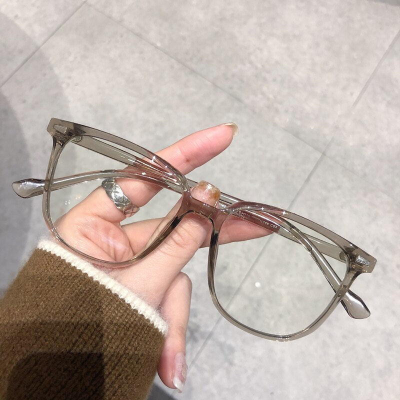 Optimized Product Title: Unisex Myopia Prescription Glasses with Blue Light Blocking Lenses - Lightweight Plastic Frame Eyewear for Nearsighted Vision Correction
