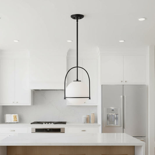 BRILLERA – Adjustable Pendant Light with Sleek Opal Glass Finish