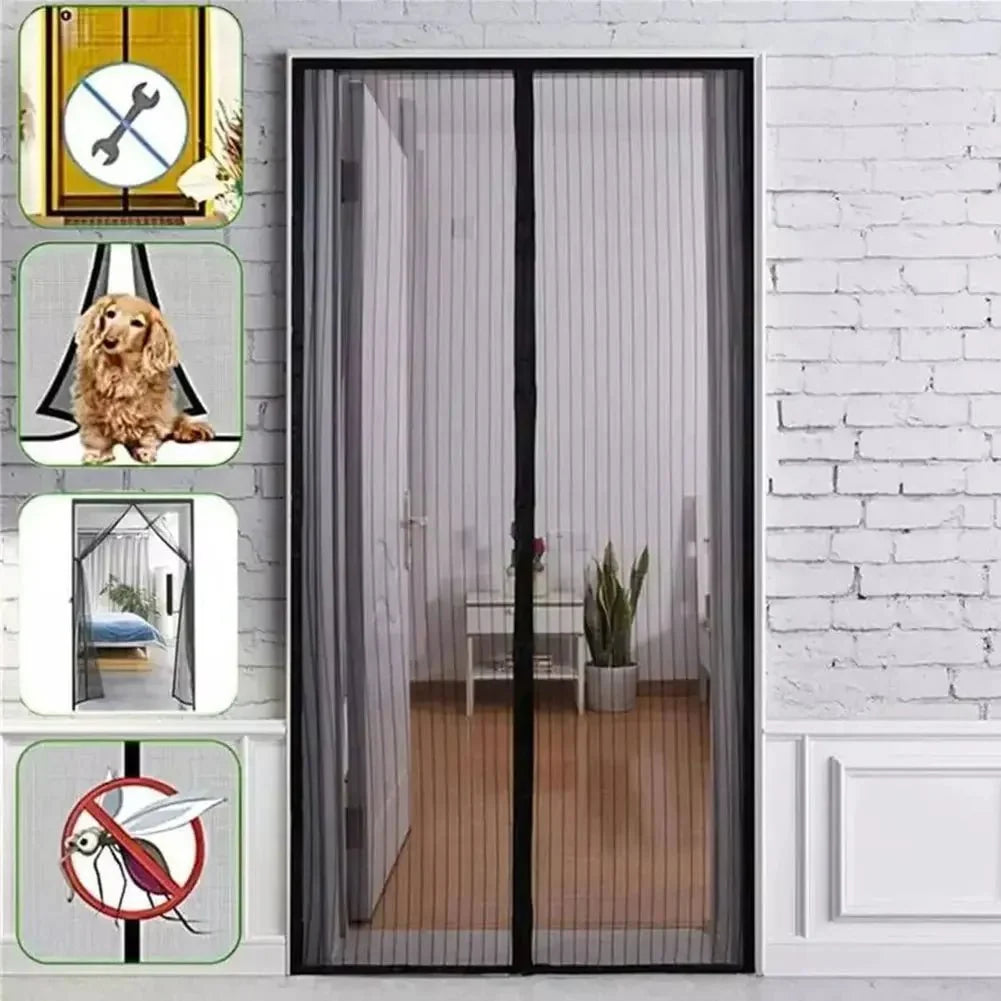 BUGLATCH – Heavy Duty Magnetic Screen Door for Hands-Free Protection