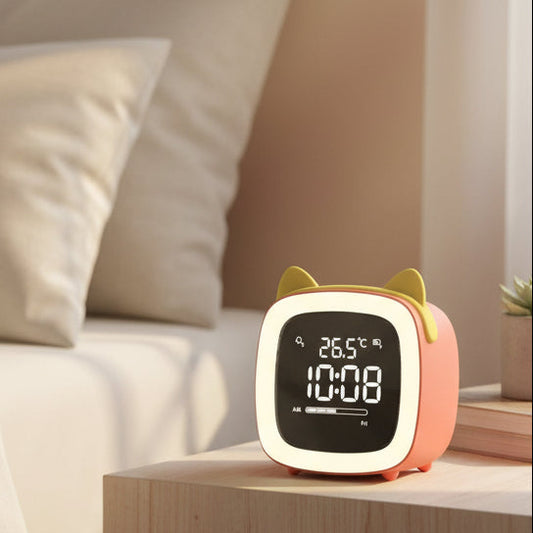 BunnyGlow - LED Alarm Clock – Night Light with Digital Display & Timer