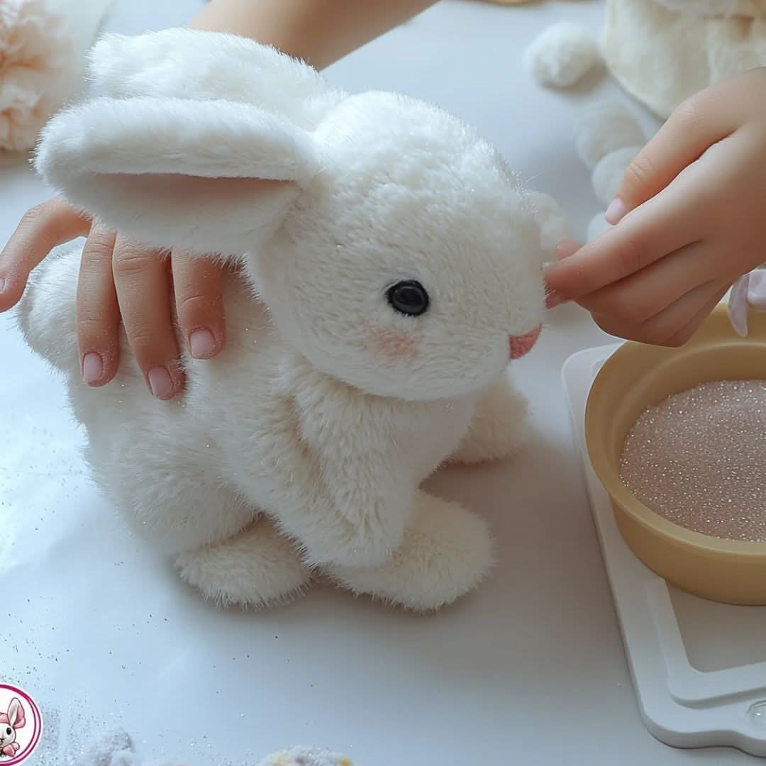 BunnyLoom Interactive Plush | Realistic hopping bunny toy for kids