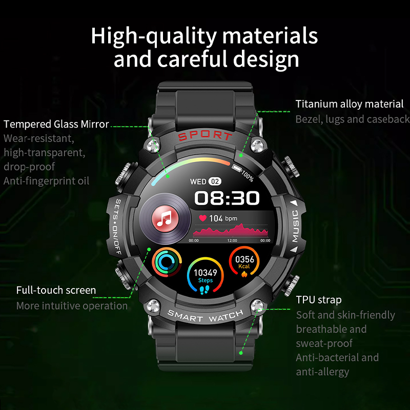 Sport Pro Smartwatch w/ Earbuds