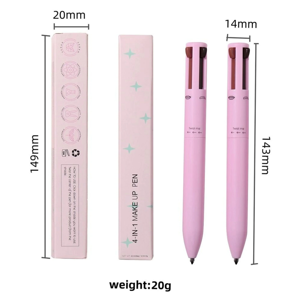 4-in-1 Touch Up GlamPen – Pocket Makeup Kit