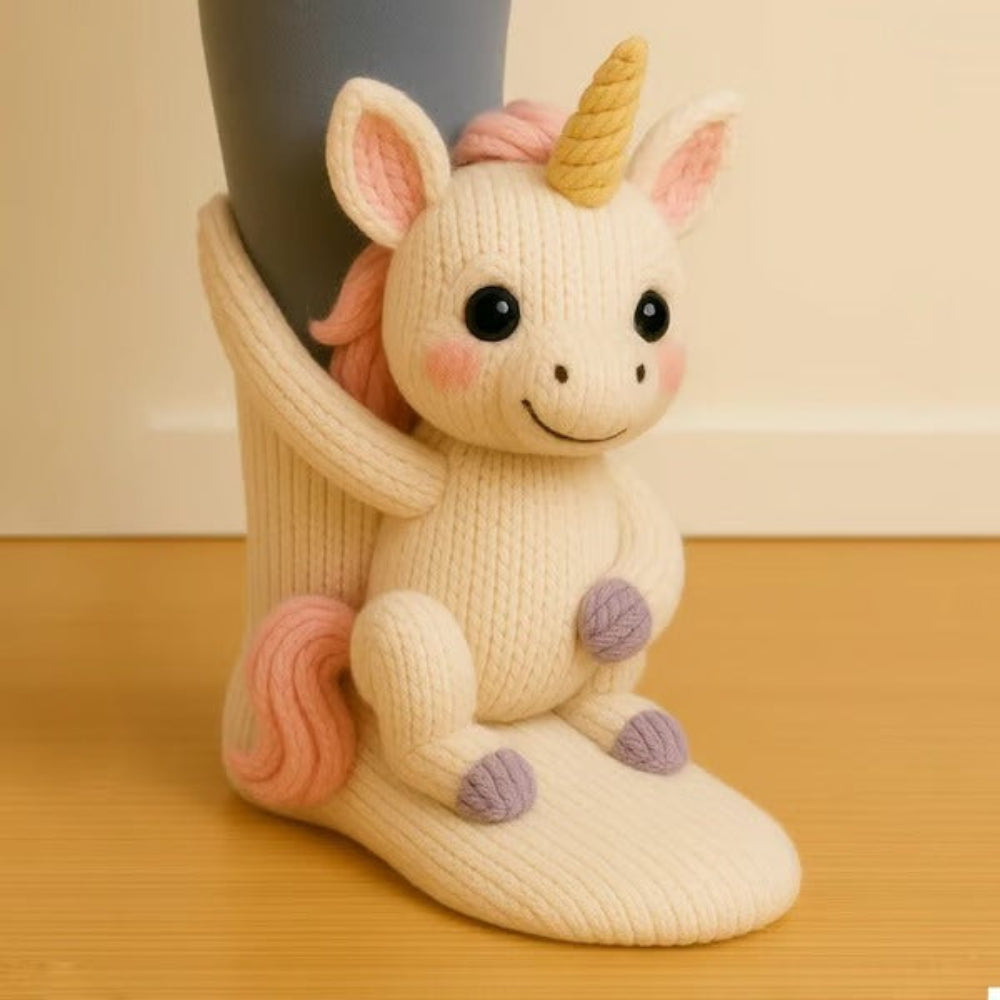 Slipper Cozy Socks Cute Animal Plush Warm Indoor Wear