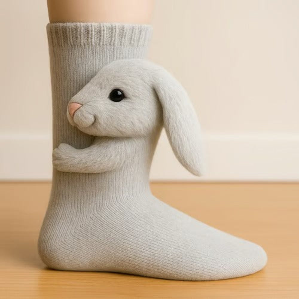 Slipper Cozy Socks Cute Animal Plush Warm Indoor Wear