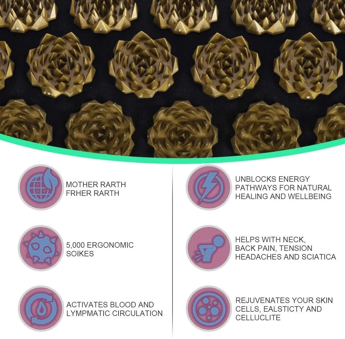 CALMBACK – Acupressure Mat and Pillow Set for Full Body Relaxation
