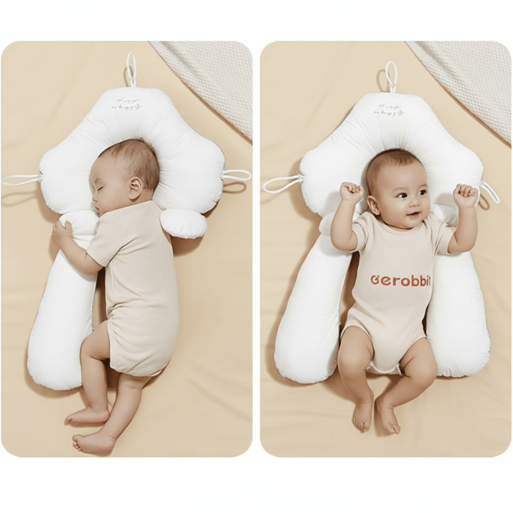 CALMCRADLE – Organic Baby Pillow for Gentle Neck Support