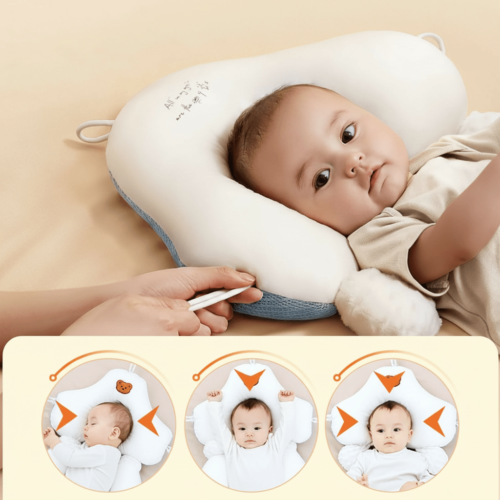 CALMCRADLE – Organic Baby Pillow for Gentle Neck Support