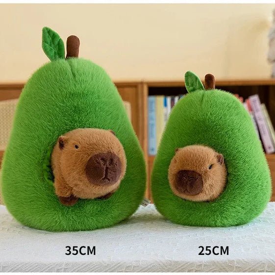 CAPYPLUSH – 2-in-1 Plush Toy Baby Avocado Capybara Stuffed Animals for Kids