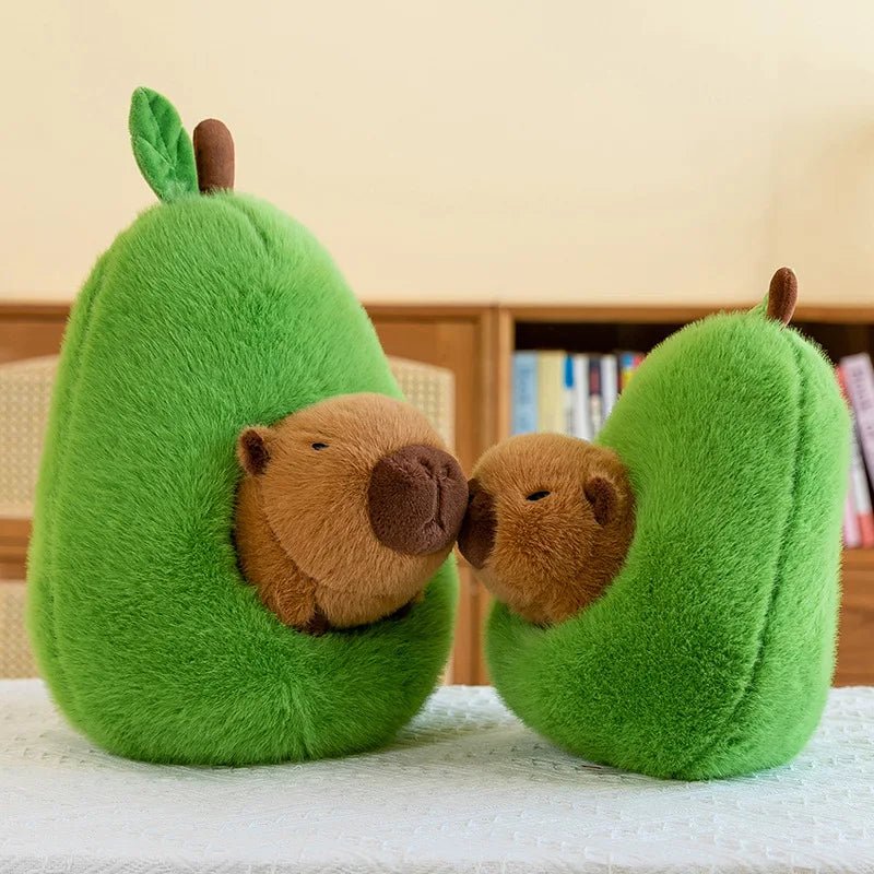 CAPYPLUSH – 2-in-1 Plush Toy Baby Avocado Capybara Stuffed Animals for Kids