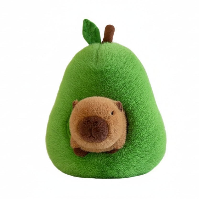 CAPYPLUSH – 2-in-1 Plush Toy Baby Avocado Capybara Stuffed Animals for Kids
