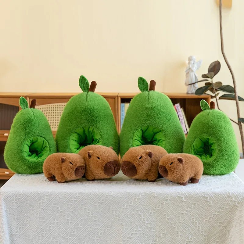 CAPYPLUSH – 2-in-1 Plush Toy Baby Avocado Capybara Stuffed Animals for Kids