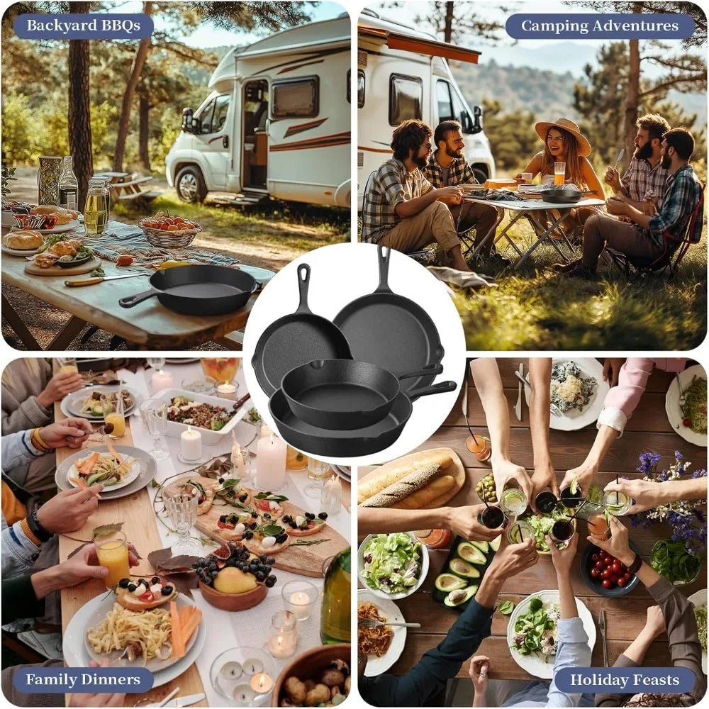 CASTPRO – Premium Cast Iron Skillet for Indoor & Outdoor Cooking