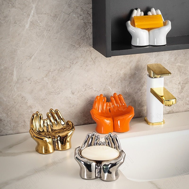 CasaLuxe – Elegant Ceramic Soap Dish with Stylish Functional Design