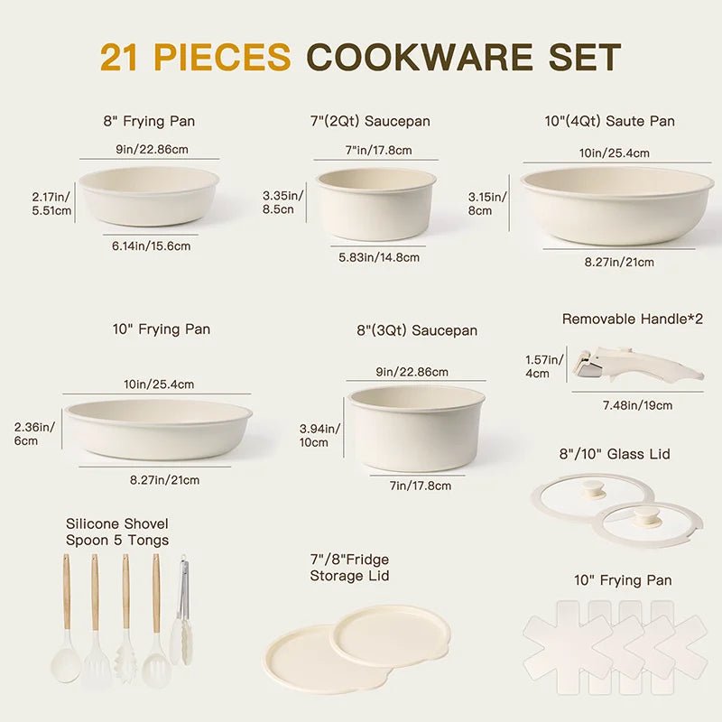 CERAMIXA – Non-Stick Cookware Set for Effortless Cooking
