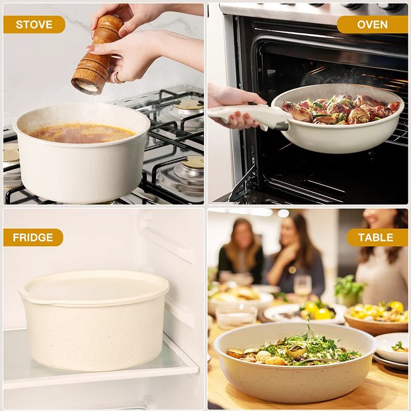 CERAMIXA – Non-Stick Cookware Set for Effortless Cooking