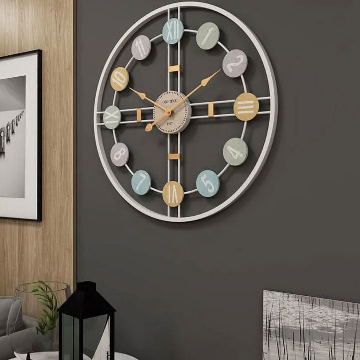 CHRONOPASTEL – Silent Wall Clock for Elegant Home Decor