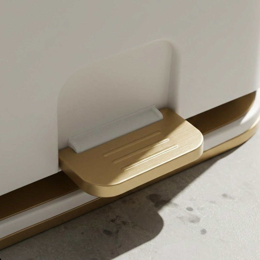 CLEANSIA – Minimalist Bathroom Waste Bin with Smart Lid Design