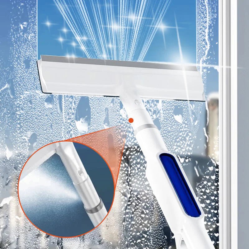 CleanView 3-in-1 Window Wiper – Integrated Spray, Microfiber Cleaning, and Streak-Free Shine
