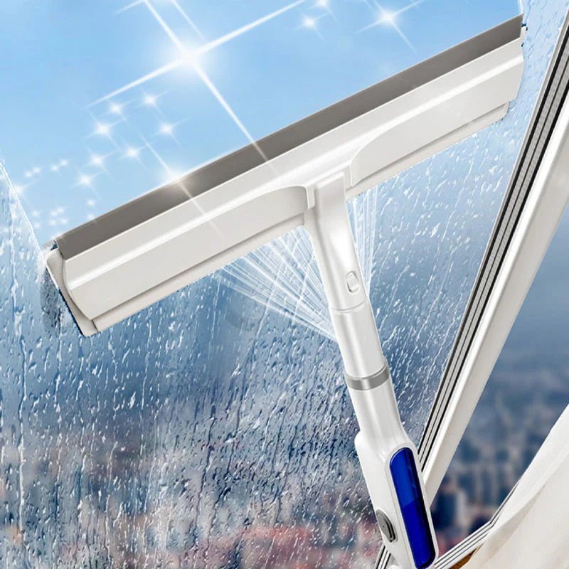 CleanView 3-in-1 Window Wiper – Integrated Spray, Microfiber Cleaning, and Streak-Free Shine