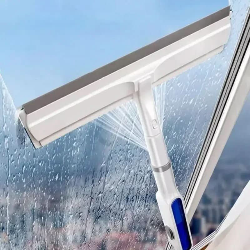 CleanView 3-in-1 Window Wiper – Integrated Spray, Microfiber Cleaning, and Streak-Free Shine
