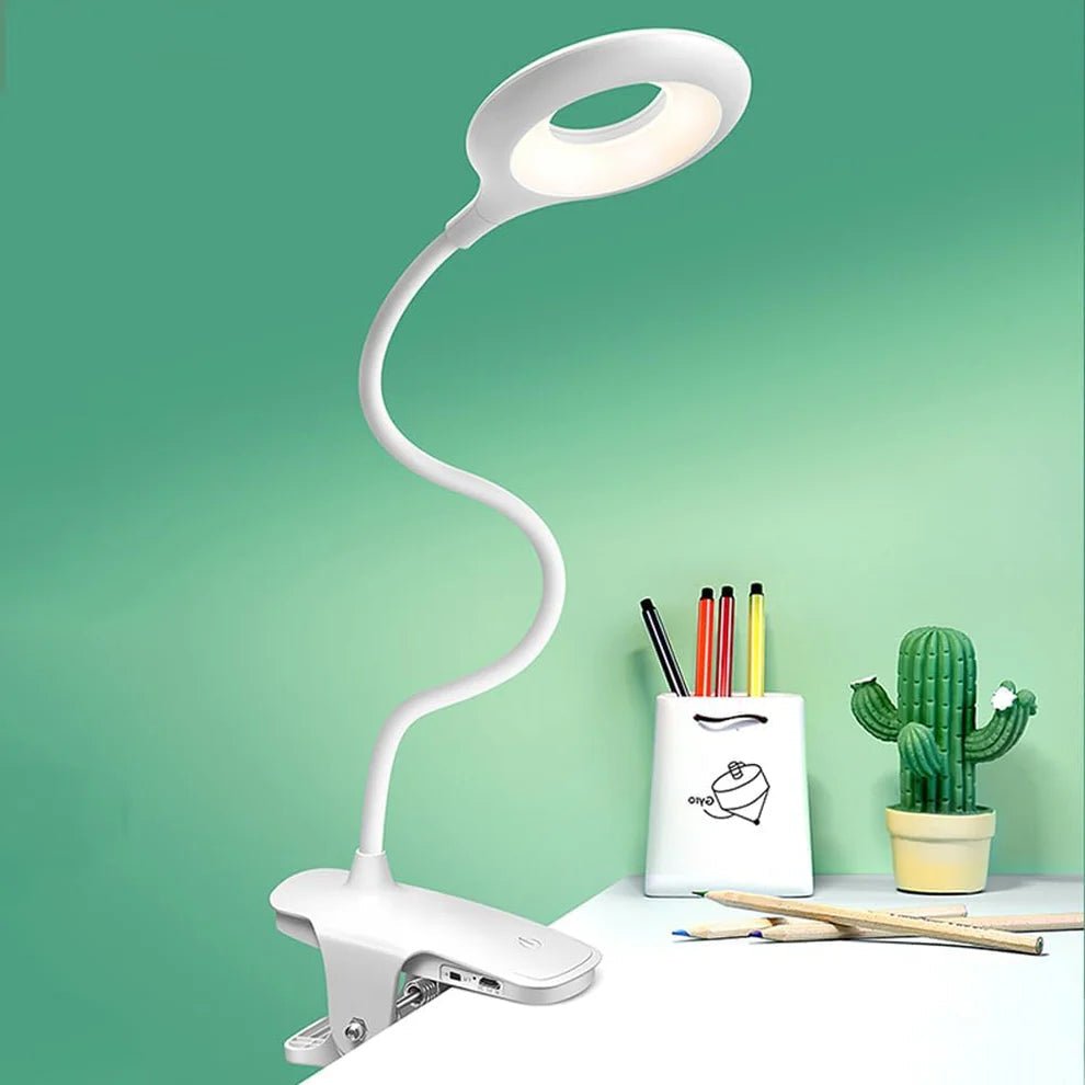 CLIPGLOW – Dimmable USB LED Reading Light with Clip and Adjustable Neck