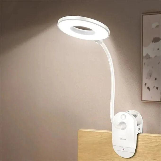 CLIPGLOW – Dimmable USB LED Reading Light with Clip and Adjustable Neck