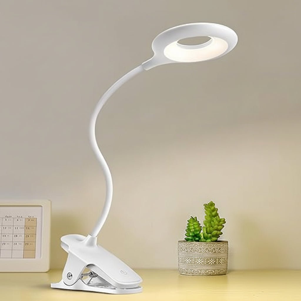 CLIPGLOW – Dimmable USB LED Reading Light with Clip and Adjustable Neck