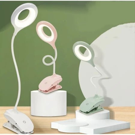CLIPGLOW – Dimmable USB LED Reading Light with Clip and Adjustable Neck