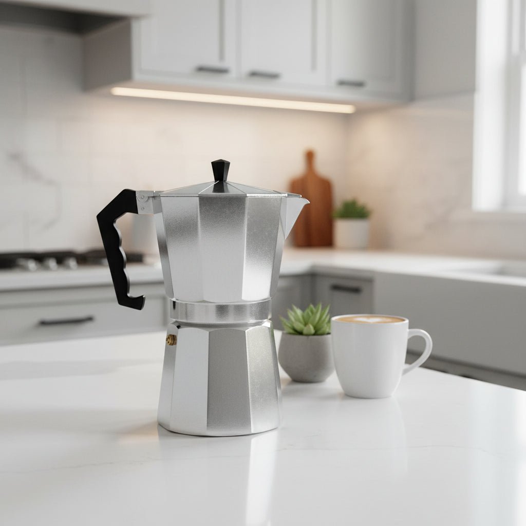 COFFEELORE – Traditional Italian Aluminum Espresso Maker for Full-Bodied Coffee