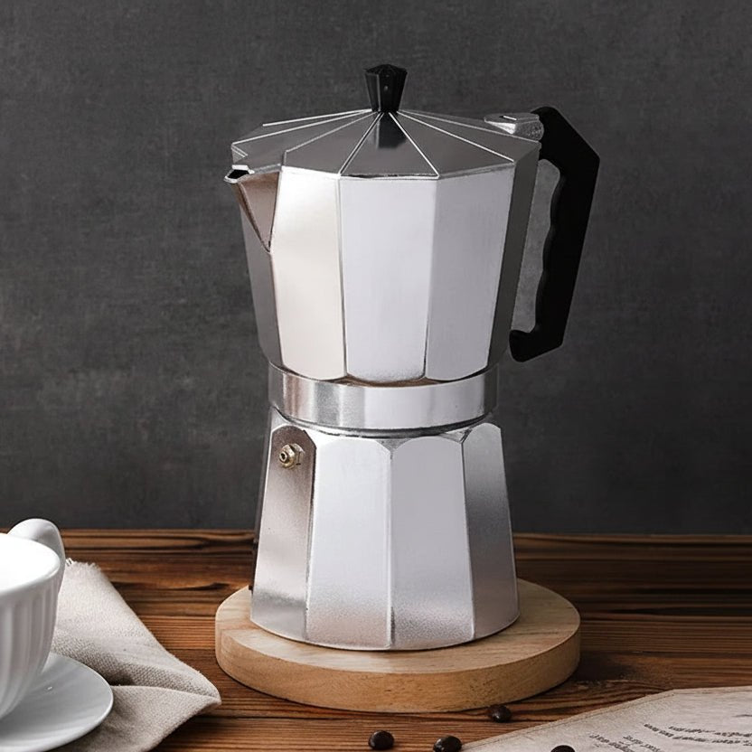 COFFEELORE – Traditional Italian Aluminum Espresso Maker for Full-Bodied Coffee