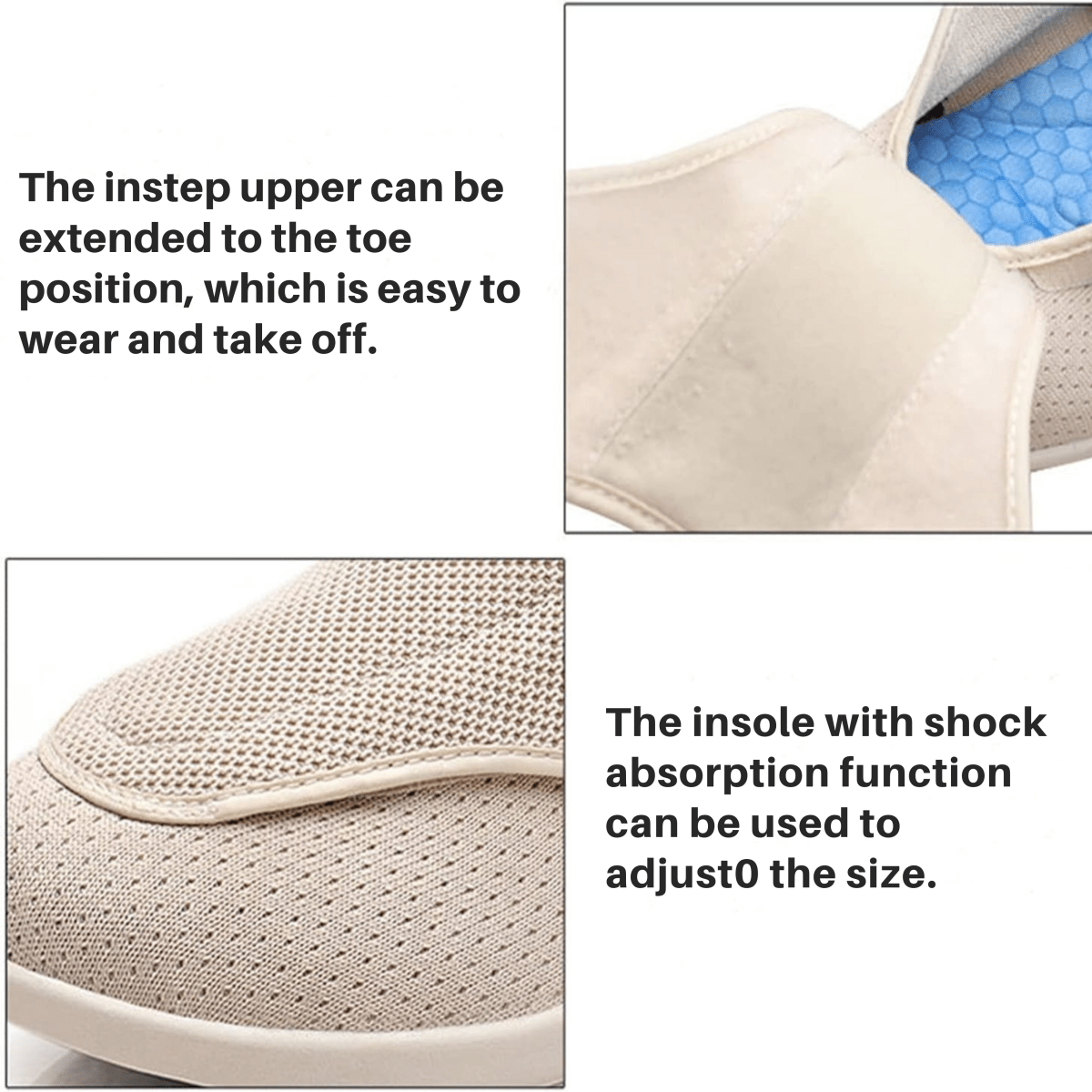 COMFORTFIT WIDE – Diabetic Shoes with Memory Foam Insole for Swollen Feet