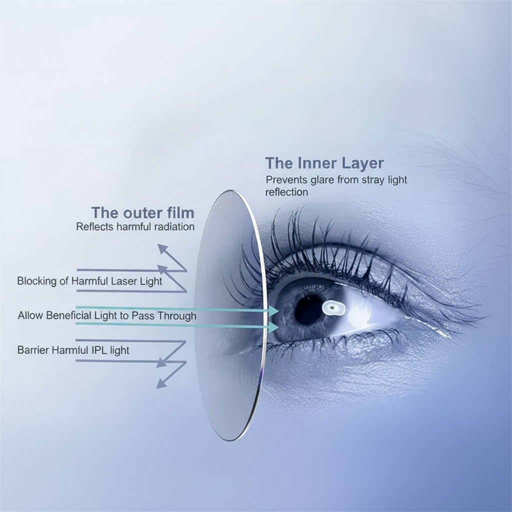 COMFORTRAY – Wrap-Around Laser Therapy Glasses with Balanced Pressure Fit