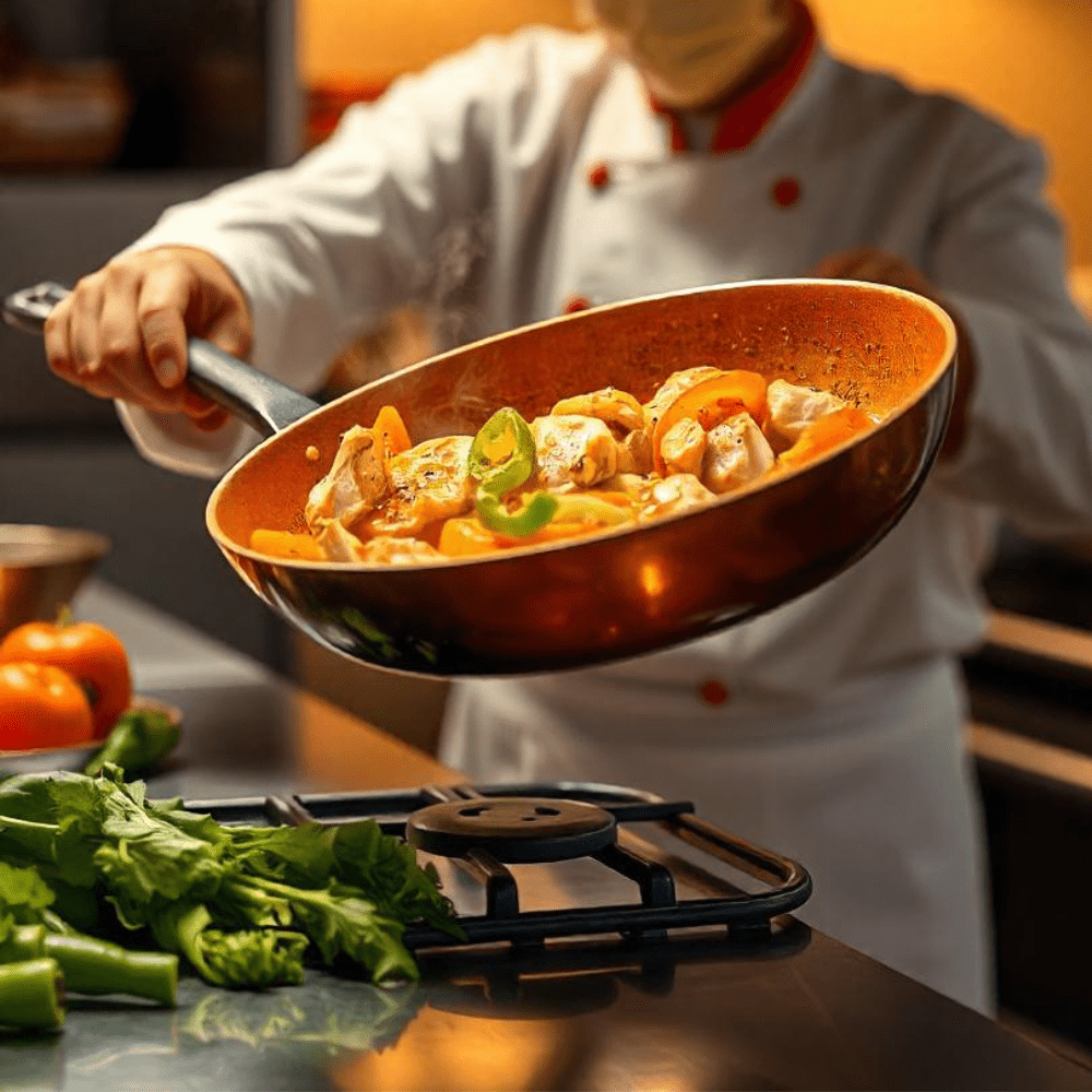 Copper Pan – Professional Non-Stick Pan with Fast Heat Response