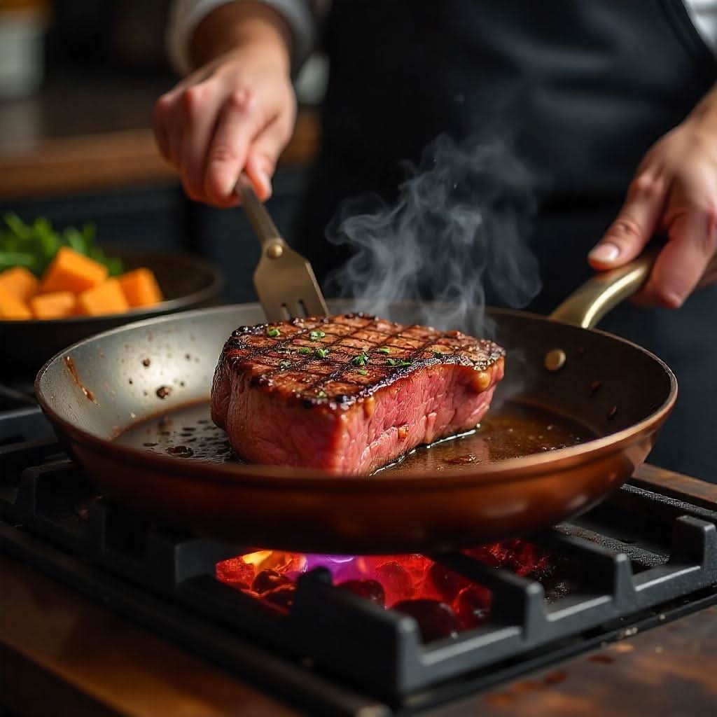 Copper Pan – Professional Non-Stick Pan with Fast Heat Response