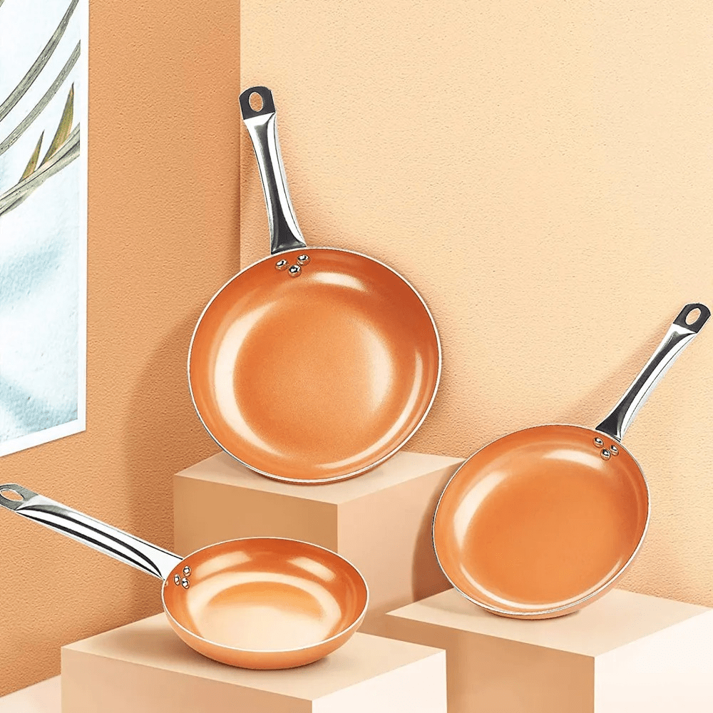 Copper Pan – Professional Non-Stick Pan with Fast Heat Response