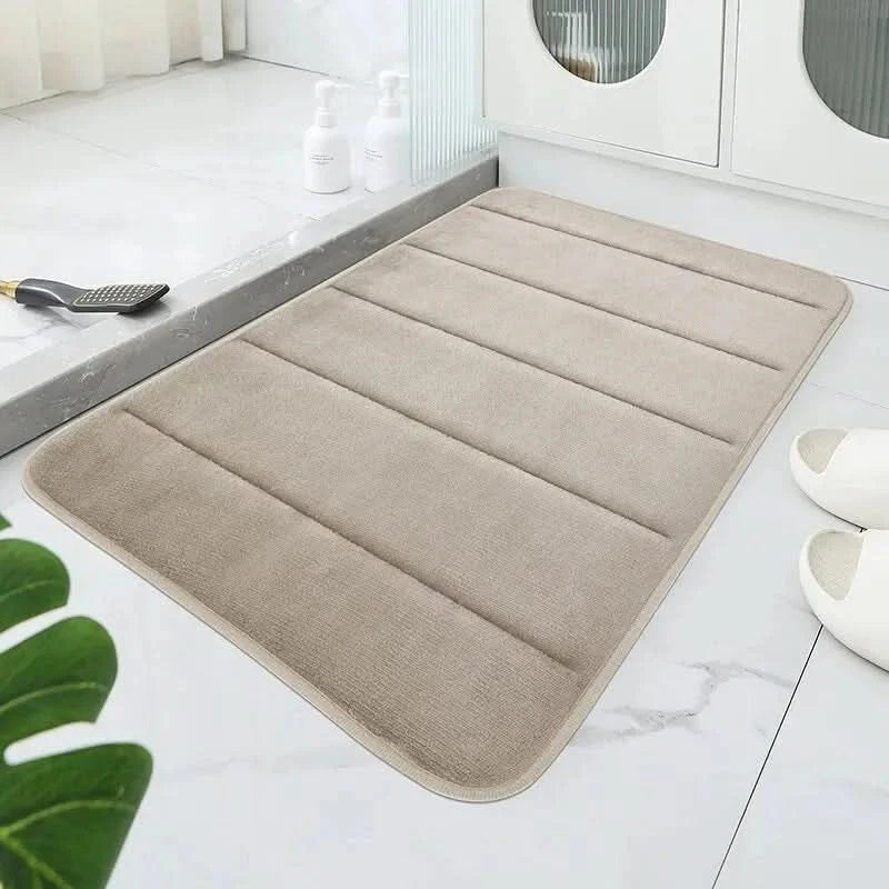 CORAL VELVET MAT – Soft Bathroom Mat with Non-Slip Design for Comfort & Safety