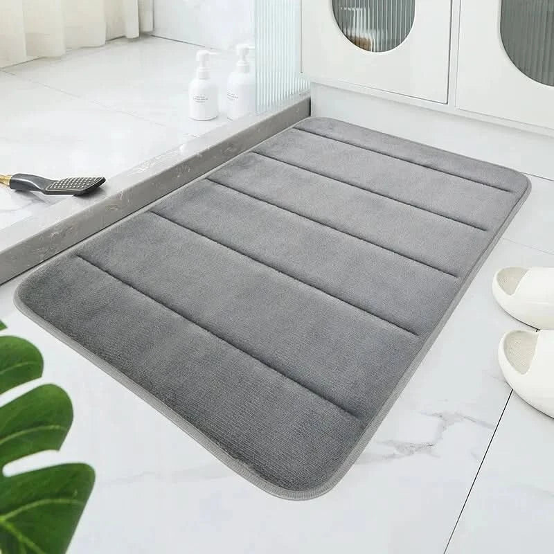 CORAL VELVET MAT – Soft Bathroom Mat with Non-Slip Design for Comfort & Safety