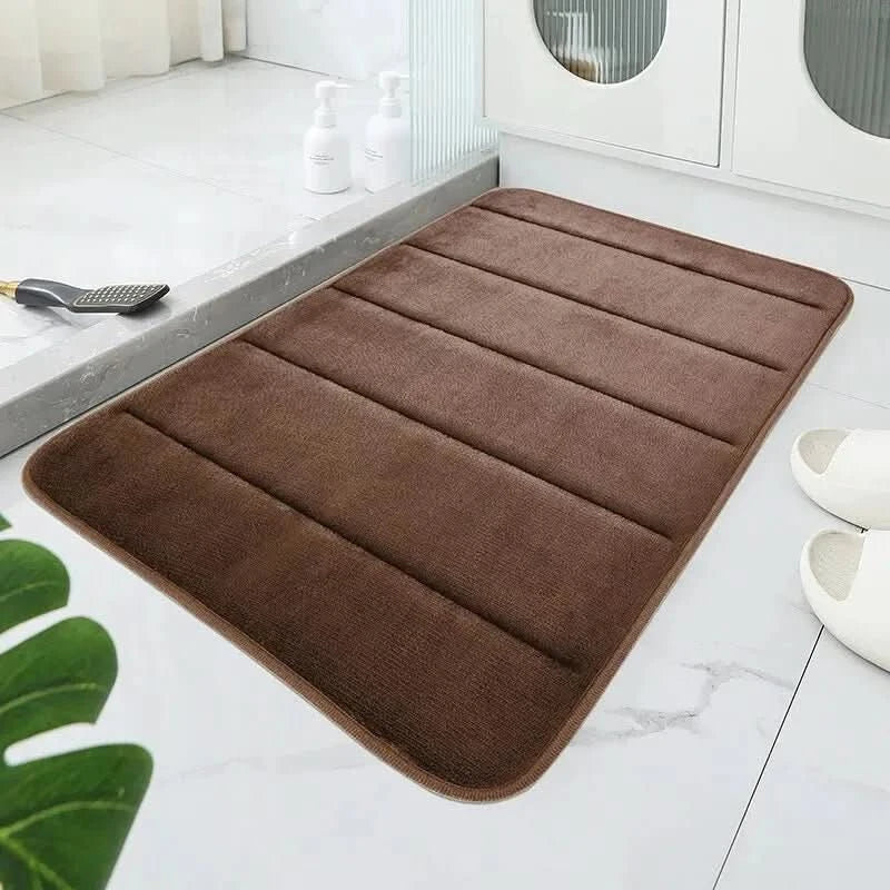 CORAL VELVET MAT – Soft Bathroom Mat with Non-Slip Design for Comfort & Safety