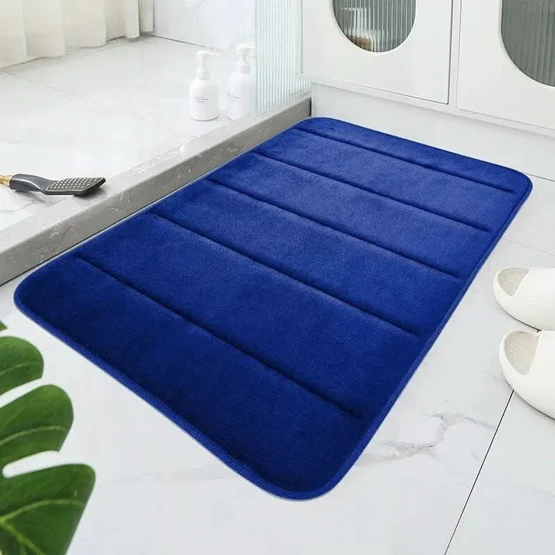 CORAL VELVET MAT – Soft Bathroom Mat with Non-Slip Design for Comfort & Safety