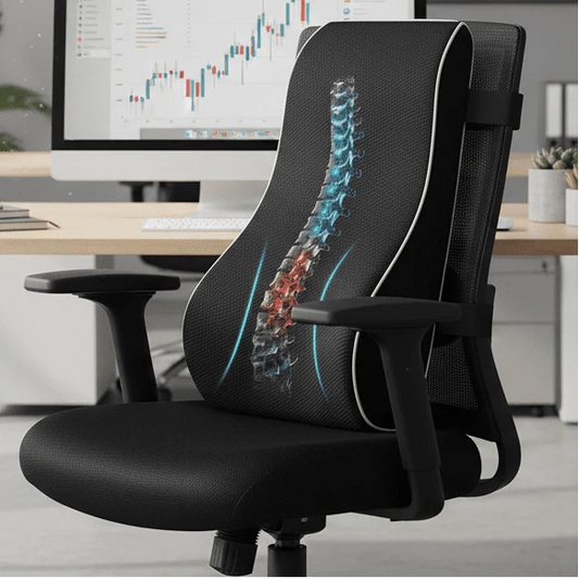 CORESPINE – Memory Foam Lumbar Cushion for Posture & Back Support