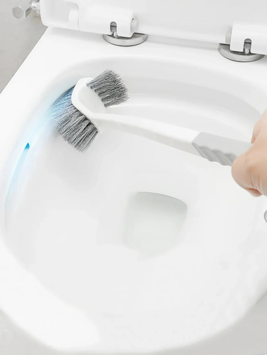 CORNERMAX – Wall Mounted Double-Sided Toilet Brush for Deep Corner Cleaning