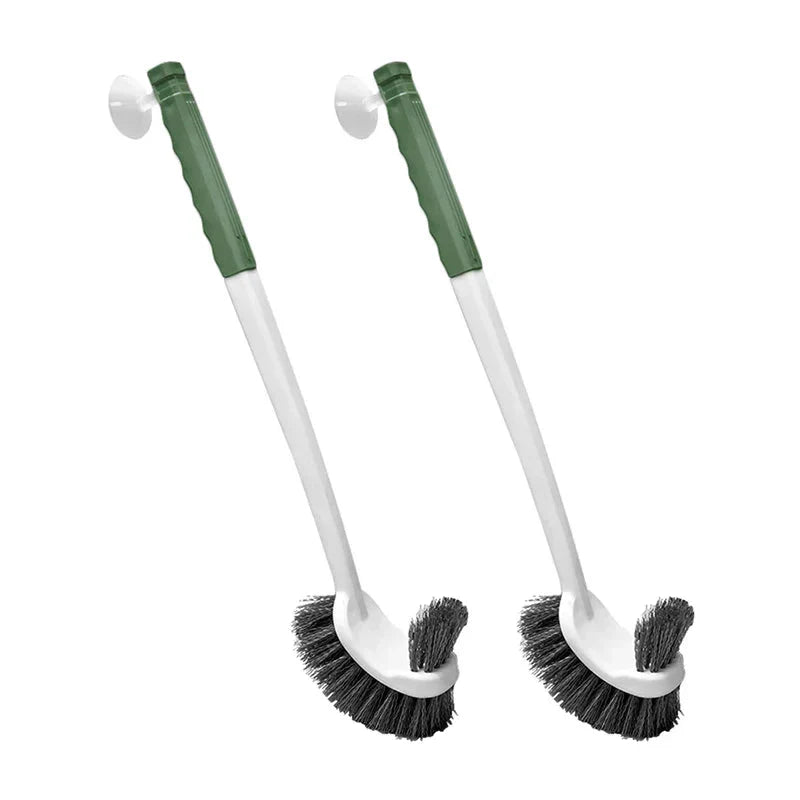 CORNERMAX – Wall Mounted Double-Sided Toilet Brush for Deep Corner Cleaning