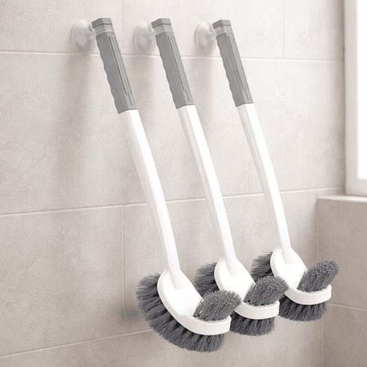 CORNERMAX – Wall Mounted Double-Sided Toilet Brush for Deep Corner Cleaning