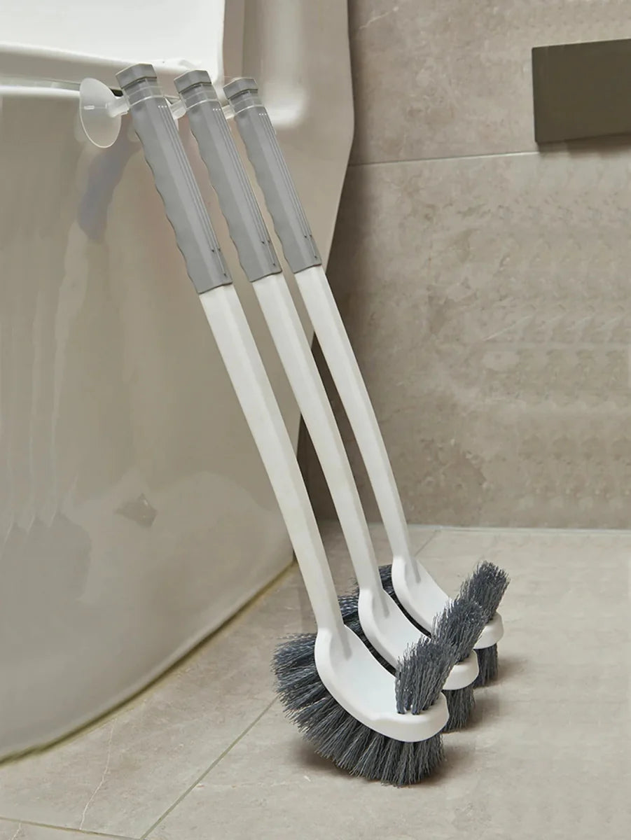 CORNERMAX – Wall Mounted Double-Sided Toilet Brush for Deep Corner Cleaning
