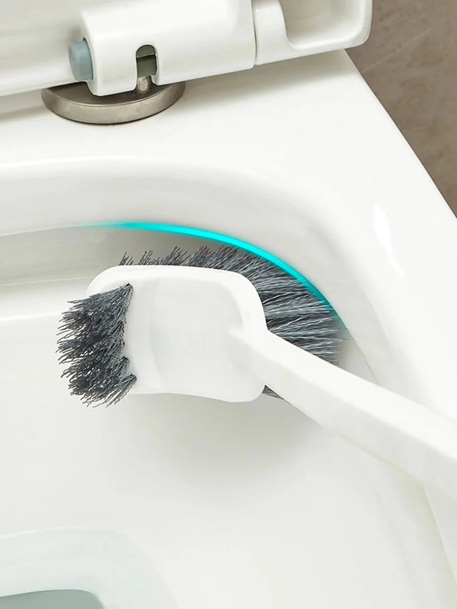 CORNERMAX – Wall Mounted Double-Sided Toilet Brush for Deep Corner Cleaning